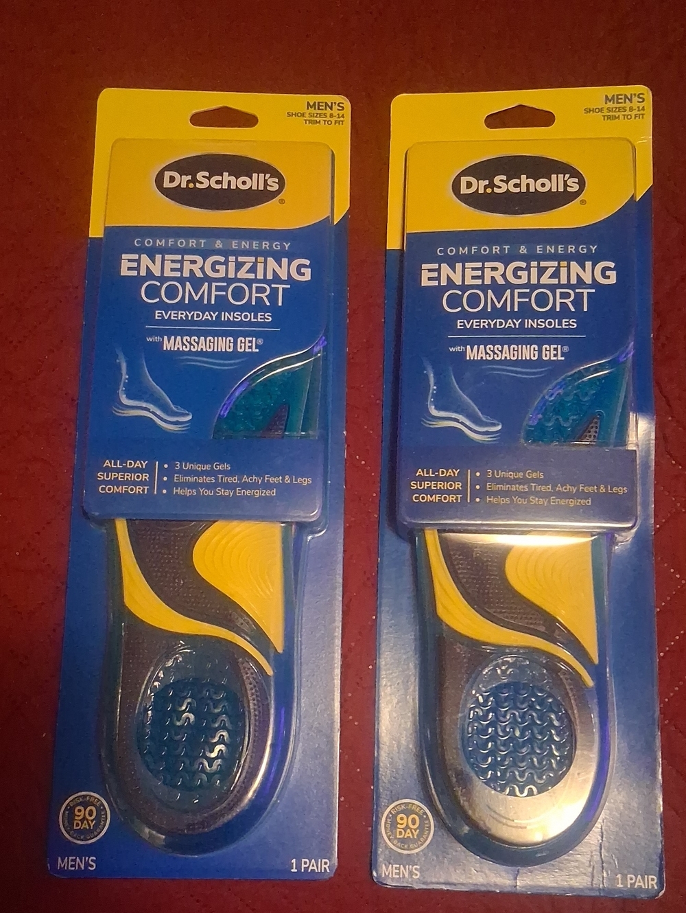 2 Pair of Dr. Scholls Massaging Gel Insoles